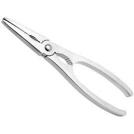 H&H Pinza per Crostacei, Legno, Acciaio, 24x2x9 cm
