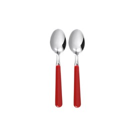 Excèlsa"Trendy" Pack Of 2 Red Coffee Spoons