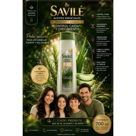 Shampoo Savilé Romero Y Sábila Control Caída Y Crecimieto