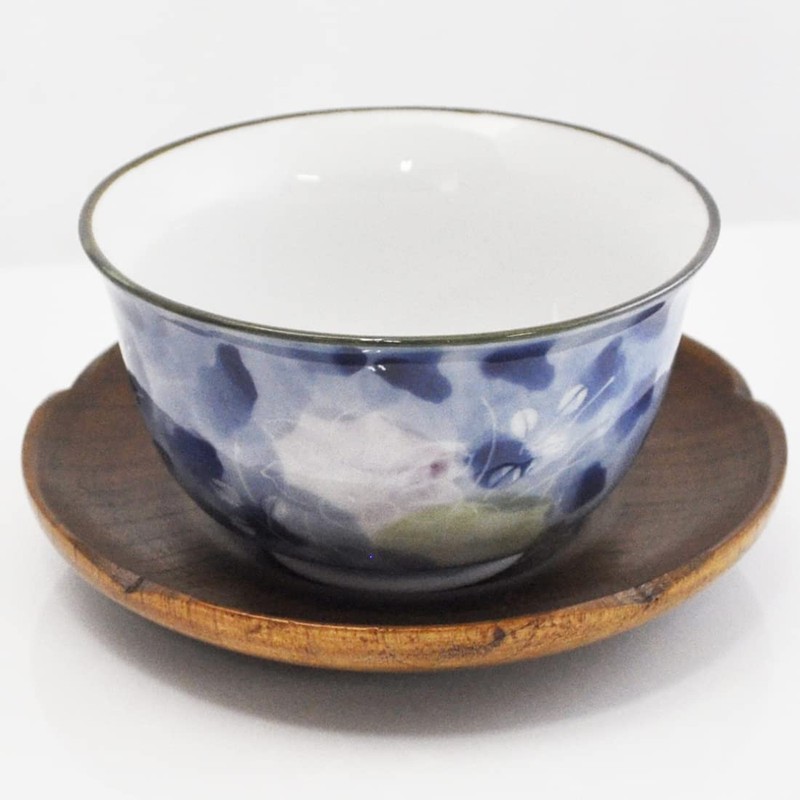イシダ(Ishida) 木製茶托 梅型 4寸 67602
