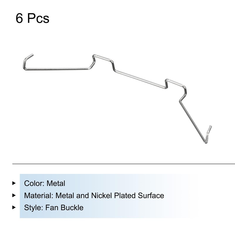 sourcing map 6 Pieces CPU Cooling Fan Buckles, 9cm Wire