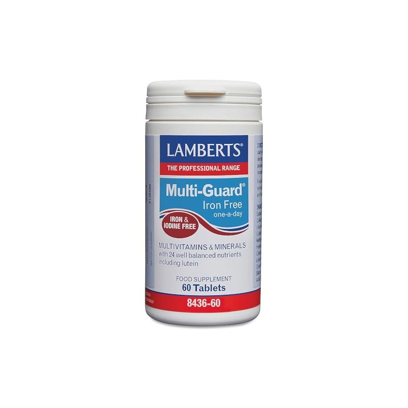 Lamberts Multi-Guard Iron Free 60 Tablets – High Strength Multivitamin