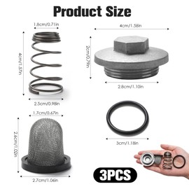 Wonvify Motorcycle Scooter Oil Drain Plug Set, Oil Drain Plugs for Motorcycle Engines Compatible with GY6 50cc-150cc ATV Go Kart Moped, Motorcycle Scooter Oil Drain Plug Set