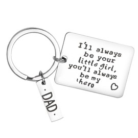 Zeafbaper Fathers Birthday Day Gifts for Dad Daddy Dad Engraved Keychain for Men Dad Christmas Gifts for Father Daddy Dad Keychains from Daughter