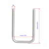 Aoje-Link Square U Bolt 1.22"(31mm) Inner Width M6 Thread 304