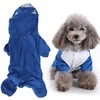 Dog Cute Raincoat Hooded Cloak Rain Jacket Cover Waterproof Polyester