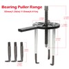 DKwoeshg Bearing Puller Kit, Inner Hole 3-Jaw Puller with Curved