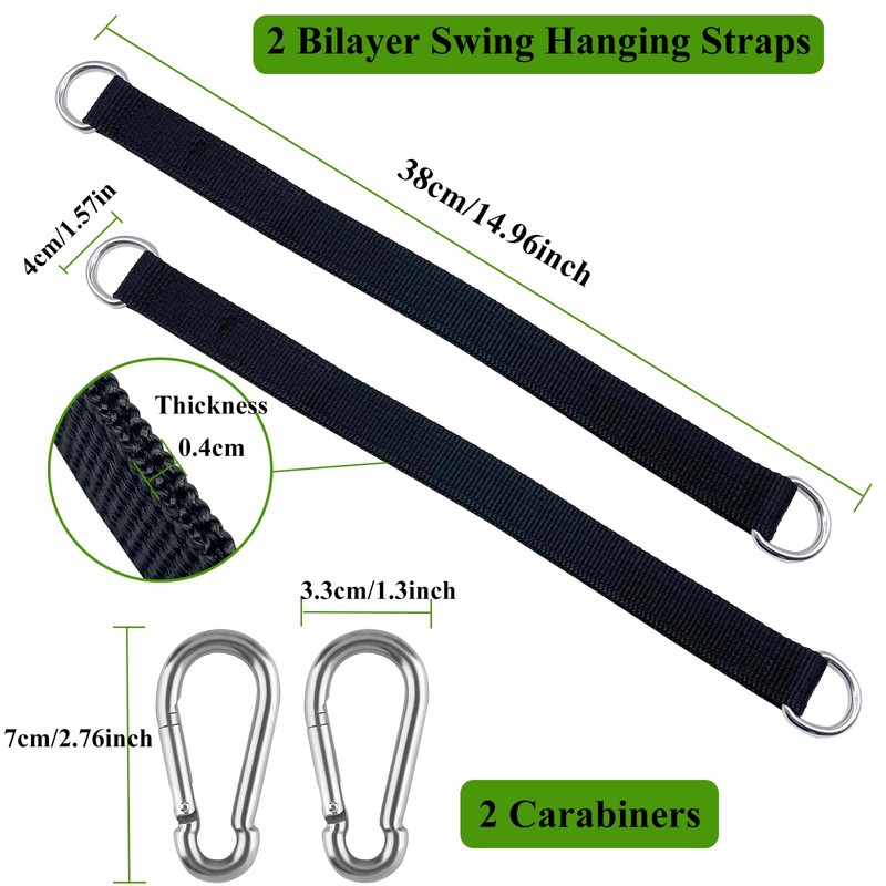Swing Attachment, Hammock Attachment, 2 Pieces Swing Hanging Kit 2