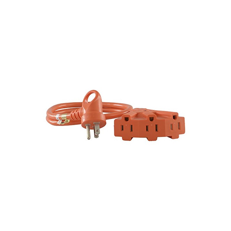 Conntek I-Ring Tri-Outlet Extension Cord 3-Foot 14/3 U.S. I-Ring Male