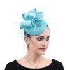 ORIDOOR Sinamay Fascinator Flower Feathers Pillbox Hat Headband Hair Clips