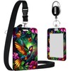 ID Badge Holder with Lanyard,Retractable ID Badge Card Holders with