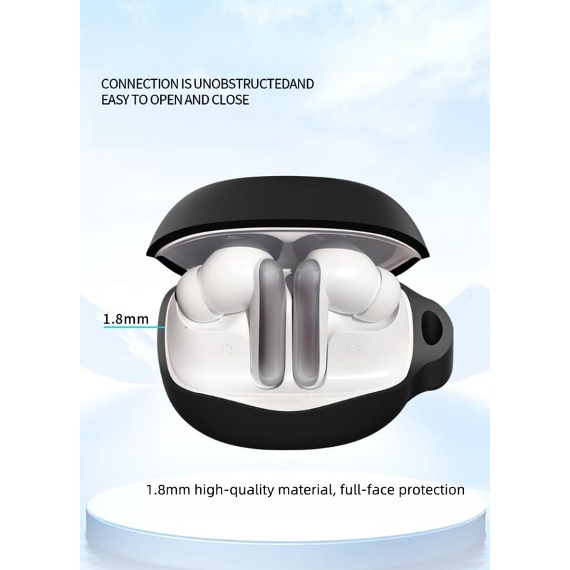 FTRONGRT Case Compatible with QCY HT12 / QCY MeloBuds N50,