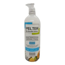 Pelter Crema facial y corporal 1 L sábila y cacao, hidratación intensiva