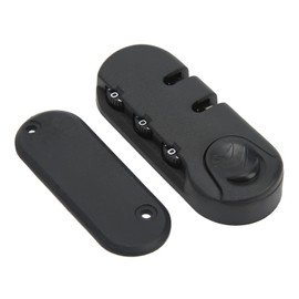 Drfeify Luggage Lock, 3 Digit Zinc Alloy Lock Plastic Frosted Appearance Black Suitcase Password Security Lock for Travel