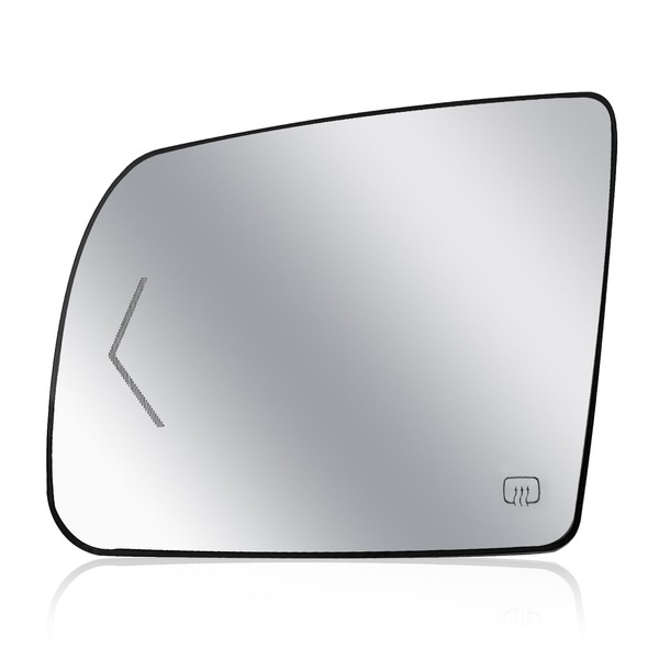 Driver Left Side Heated Mirror Glass - Side View Heated