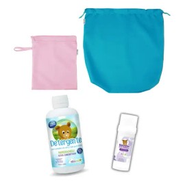 Kit Bolsas Para Pañales Ecológicos  Detergente  Bálsamo                                                                                               