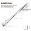 Stainless Steel Shower Rod, Wall-to-Glass Brace for 1/4" & 3/8"