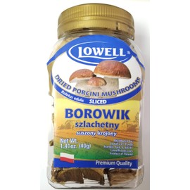 Polish Dried Porcini Mushrooms (Borowik Szlachetny), 40g Container - Sliced