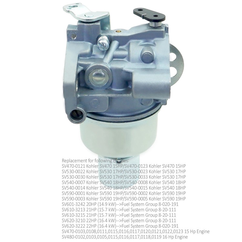 FOR Kohler 20 853 33-S Carburetor for 15HP-20HP Engines Complete