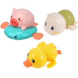 LHChan Juguetes de baño de Tortuga de natación para niños y niños con Forma de Animal para niñas y niños, Juguete de Piscina para niñas y niños
