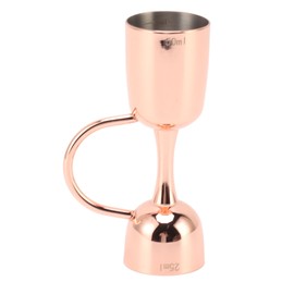 Double Sided Cocktail Bell Jigger Stainless Steel Dual End Wine Measuring Cup Jigger for Bar Bartender Copper Plating
