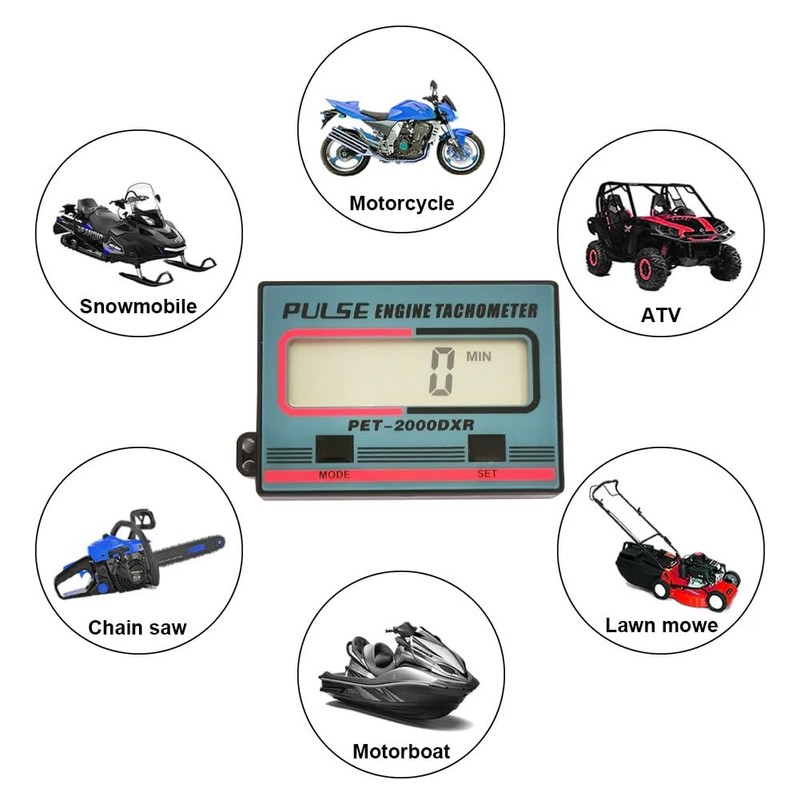 Digital Tachometer RPM Meter Induction Pulse Tachometer Hour Meter Small