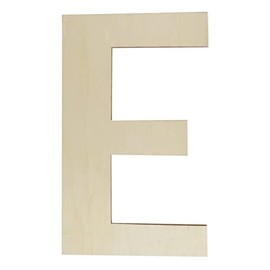 Wooden Letters 12 Inch, Big Wooden Letter E Shapes Cutouts Blank Unfinished Large Wood Alphabet Letters for DIY Crafts Wall Decor Painting Wedding Birthday Party Decoration Room Home Decorations