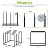 LAEMYFYRE Kitchen Organizer Rack - 4-Slot Heavy-Duty Holder for Cutting