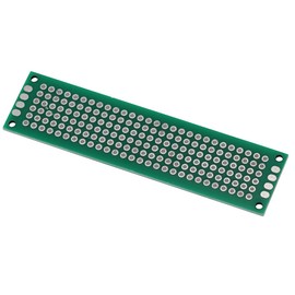 Heevhas Universal Board Double Sided PCB Universal Circuit Board Hole Grid Board PCB 2x8cm Prototype Kits PCB Board (Pack of 10)