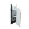 G-PLUS RV Entry Door Lock Handle Knob White Trailer Door