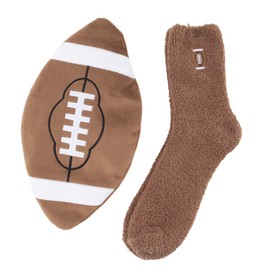 MinxNY Mens Football Heating Pad and Socks Gift Set | Infused with Bourbon, Vanilla and Shea Butter