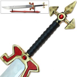 Legends Samurai Ninja Master Knight Medieval Claymore Broad Sword Cosplay Replica Red