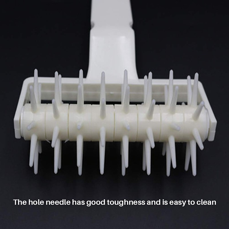 Calayu Rolling Pin Pizza Bread Needle Stitch Roll Pastry Roller