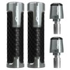 CNC Aluminum Motorcycle Handlebar Grip, Rubber End Plug 7/8" 22mm