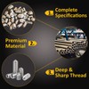 FIXXELY Cone Point Set Screws 48 Pcs (M3,M4,M5,M6) Hex Head