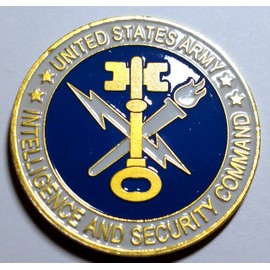 Army Intelligence and Security Command INSCOM Government Colorized Challenge Art Coin