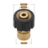 Pressure Washer Adapter,M22-15mm to 1/4 Quick Connect,Brass High-Pressure Coupling with