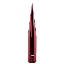 TRUE SPIKE Fat Spike RED Antenna in Heavy Gauge CNC Machined Billet Aluminum Short Compatible with Ford F150 F250 F350 F450 F550 F650 1997-2025