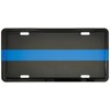 Police Thin Blue Line Metal Tag Reflective