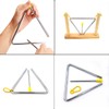 Musical Triangles, 3 Pack Hand Percussion Triangles with Strikers and