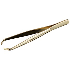 Pfeilring Tweezers Gold-Plated Cranked 9 cm Pack of 1