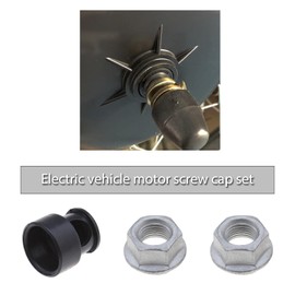 VGOL 1 Set E-Bike Hub Motor Nuts Bicycle Safety Discs Electric Bicycle Wheel Lock Nuts Motor Axle Screw for 250W-500W Motors with 12 mm Shaft