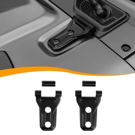 Hoolcar Cubierta de bisagra para capó de motor, accesorios de decoración exterior compatibles con Jeep Wrangler JL JLU y Gladiator JT, negro mate