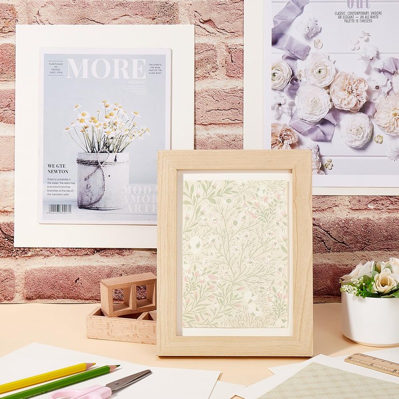 SOFPLATE 12Pcs White Picture Mat Kit Picture Frame Backing Board