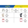 OAUTOO 140pcs Fuel Line Retainer Clip Assortment for Ford GM