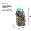 GOSSI Themed Coral Shell Fountain Tabletop Home Décor Indoor Desktop