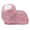 Electric Heated Foot Warmer Pink 5V USB Rechargeable Thickened Foot