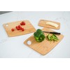 Lipper International 839 Bamboo Wood Thin Cutting Board with Oval