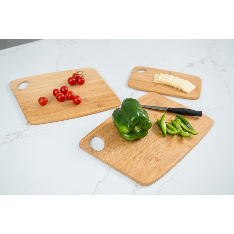 Lipper International 839 Bamboo Wood Thin Cutting Board with Oval