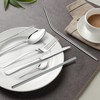 Stainless Steel Travel Cutlery Set with Case Camping Flatware